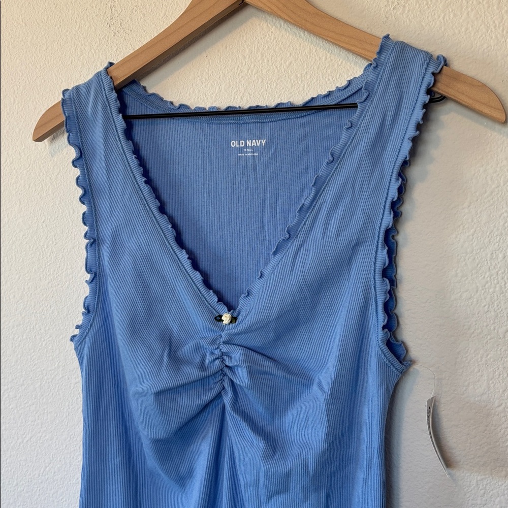 Cinched Rib-Knit Tank Top - Picture 3 of 12